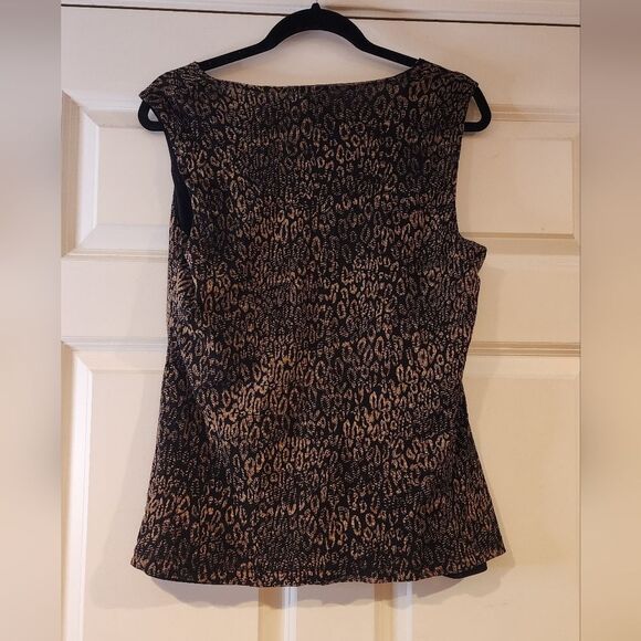 212 Collection stretchy animal print sleeveless blouse XL - Picture 4 of 4